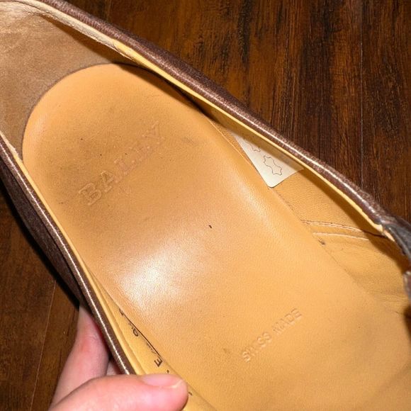 BALLY Brown Calf Leather Slip On Loafers Thor/131 - Picture 9 of 12
